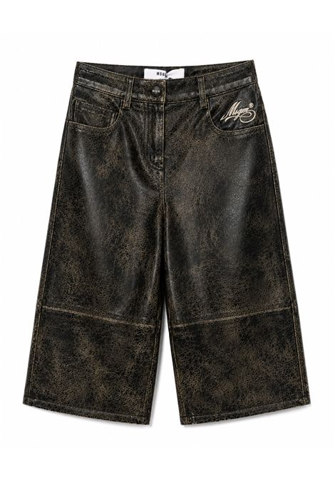 Pantaloni in ecopelle MSGM KIDS | F6MSJGPA111110